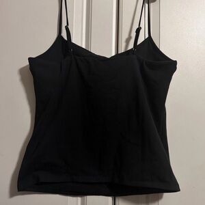 J Crew Womens Organic Cotton~Shelf Bra Cami~Black~M
